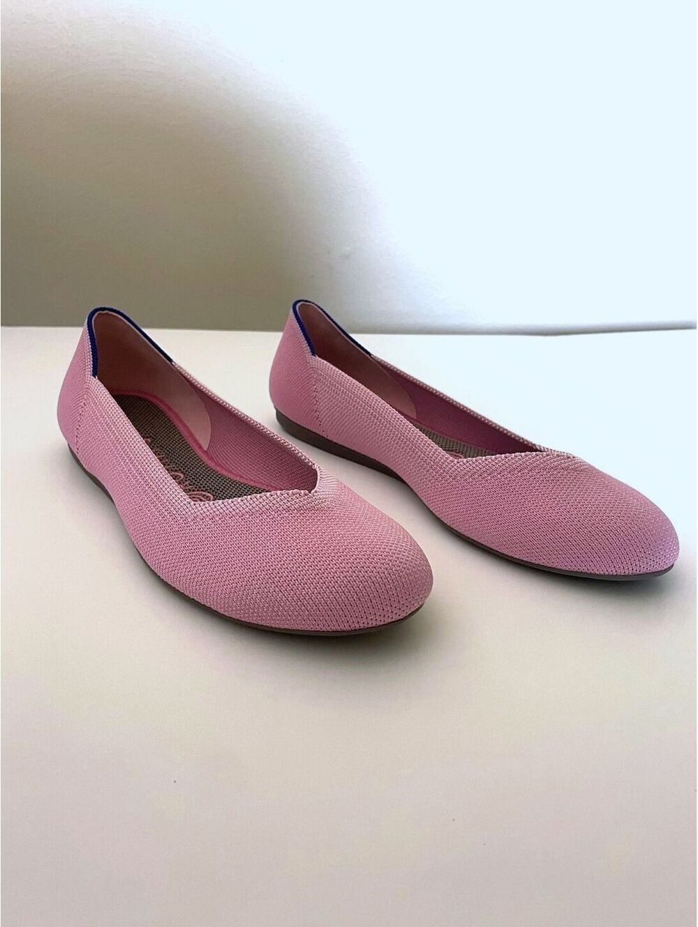 NWOT Rothy's The Flat Begonia Pink Washable Slip On Shoes Size 8 - Round Toe